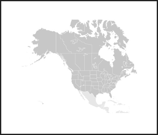 Modal map n america