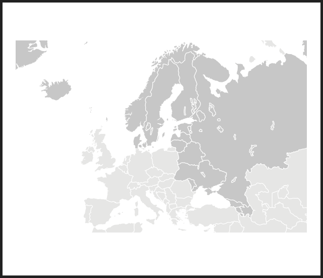 Modal map n europe russia